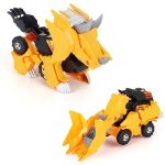 Jouet electrique moule sous pression de voiture de chariot de dinosaure transforme avec des lumières ... Jouet electrique moule sous pression de voiture de chariot de dinosaure transforme avec des lumières ...