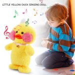 Jouet electrique en peluche de canard pour enfants, jouet intelligent et amusant, coloré, emettant de ... Jouet electrique en peluche de canard pour enfants, jouet intelligent et amusant, coloré, emettant de ...