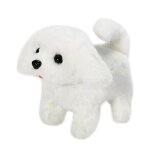 Jouet �lectrique r�aliste pour animal de compagnie, simulation de chien en peluche, robot animal en mouvement ...