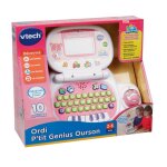 Jouets electroniques educatifs ordi p'tit genius ourson rose