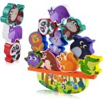 Jouet � empiler en bois animaux, jouet d'�quilibre en bois, jouet � empiler en bois animaux pour enfants, ...