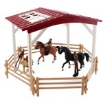 Jouets pour enfants, modle de course simule, clture de hangar a cheval, ensemble de figurines d'animaux, ...