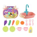 Jouets pour enfants, lave - vaisselle electrique, maison de jeu, bassin d'eau recyclable, mini ensemble ...