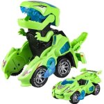 Jouet enfant transformer dinosaure switch and go dino - vert - lumire musique - 4  10 ans