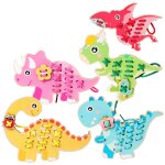 Jouets d'enfilage d'animaux, activit�s pr�scolaires, jeux educatifs, kits d'enfilage en bois, cartes ...
