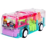Jouets d'engrenage transparents - voitures lumineuses, bus mcanique a piles avec engrenages mobiles ...
