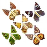 Jouet a enrouler papillon volant f�erique pour enfants, 5 pi�ces, d�coration surprise pour mariage, anniversai ...