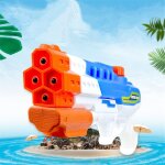 Jouets d'et pour piscine en plein air, 4 buses, pistolet a eau, 1200cc, jet d'eau, lutte aquatique, ...