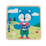 Jouets d'eveil livre - le doudou du petit loup (bois)