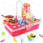 Jouet evier enfant, vaisselier ustensiles evier de cuisine pour enfant, cuisine enfant jouets pour lave ...