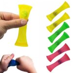 Jouet fidget avec tubes en maille tress�e, 10 pi�ces, jeu anti - stress pour enfants
