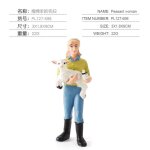 Jouets figurines pour enfants, modle de personnage de scne de simulation, en plastique, vitrine d'ouvrier, ...