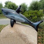 Jouets flottants gonflables en pvc pour enfants, requin, simulation d'animaux gonflables pour la piscine ...