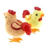 Jouet en forme de poulet en peluche pour enfants, horloge, jouet a remonter, animal qui saute, cadeaux ...