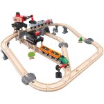 Jouet hape ensemble circuit train de la mine - 64 pi ces train locomotive wagons et marchandises grue ... Jouet hape ensemble circuit train de la mine - 64 pi ces train locomotive wagons et marchandises grue ...