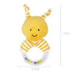 Jouets de hochet de poignet d'animaux en peluche mignons pour bbs, chaussettes de recherche de pied, ...