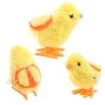 Jouet d'horlogerie amusant et mignon, poussins sautants en peluche jaune, cadeaux pour enfants, maison, ...