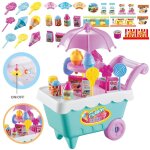 Jouets de jeu de r�le pour enfants, diy, mini chariot de courses pour glaces / bonbons / fruits / l�gumes ...