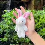 Jouet de lapin mignon avec rouge a lèvres intégré teddy ours porte - clés sac a main décoration en peluche ... Jouet de lapin mignon avec rouge a lèvres intégré teddy ours porte - clés sac a main décoration en peluche ...