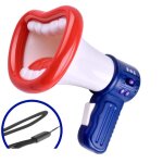 Jouet a lvres rouges avec fonction mgaphone pour enfants, haut parleur portatif cratif, nouveaut, ...