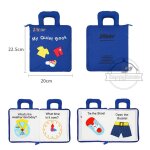 Jouets de livres en 3d, education pour enfant, b�b�, tout - petit, cadeaux de livre d'histoire en tissu, ...