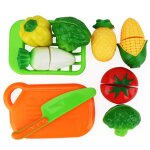 Jouets de maison pour enfants, fruits en plastique coups, lgumes de cuisine, jouets classiques pour ...