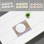Jouets pour maison de poup�e 1:12, 12 pi�ces, assiette en c�ramique, couteau fourchette cuill�re vaisselle ...