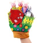 Jouets de marionnettes de doigt d'animaux en peluche, poup�es de doigt de gant, marionnettes d'animaux ...