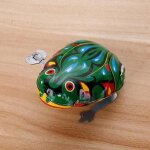 Jouet m�canique classique pour enfants, grenouille sautante, figurines educatives pour gar�ons