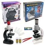 Jouet microscope pour enfants, ensemble d'exp�rimentation scientifique 1200 fois, jouet pour el�ves du ...