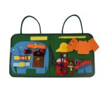 Jouets montessori pour l'apprentissage des comptences de base, avec robe a boutons a fermeture eclair ...