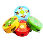 Jouets montessori pour b�b�s, 1 pi�ce, mini instrument de musique, tambour, cloche, couleur al�atoire, ...