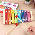 Jouets montessori en bois pour b�b�s, 8 cl�s, xylophone avec maillets, jouets educatifs musicaux, piano, ...