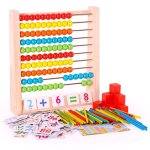 Jouets montessori en bois pour enfants, support d'apprentissage du comptage arithm�tique, education pr�coce, ...