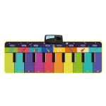 Jouets musicaux arc - en - ciel pour bb, en forme de piano avec 8 types de tapis de jeu pour le fitness ...