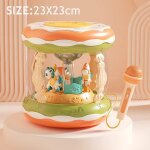 Jouet musical pour bb , carrousel, budgtaire lointain, tambour  main, montessori, chant prcoce, ...