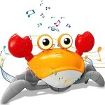 Jouet musical crabe rampant pour b�b�s, jouet crabe mobile pour bambins, jouets de crabe rampants avec ...