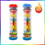 Jouets musicaux en forme de sablier pour b�b�, b�ton de pluie en arc - en - ciel, jouets educatifs montessori ...