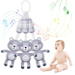 Jouets pour nouveau - ns, lit de bb, berceau de voiture, poussette, jouets en peluche doux avec bote ...