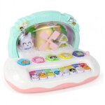 Jouet a orgue electronique en plastique, musique flocon de neige scintillante de dessin anim, modle ...