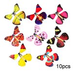 Jouet papillon volant dans le livre, 10 pices, bande de caoutchouc ferique, jouet, grande surprise, ...