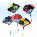 Jouet parachute color� pour enfant, 5 pi�ces, jeu de main, mini soldat, ext�rieur, jardin amusant, jouet ...