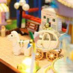 Jouet de parc d'attractions avec lumires led, blocs de construction pour le dveloppement de l'intrt ...