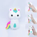 Jouet parfum� renard arc - en - ciel, breloque a mont�e lente, anti - stress a pression