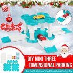 Jouet de parking pour enfants, garage de ville avec 2 voitures jouets durables, voiture de course technique, ...