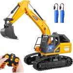 Jouet pelle tlcommand pour garons et filles gs de 3 + ans, pelleteuse tracteur enfant camion, 2, ...