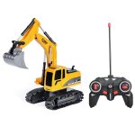 Jouet pelleteuse rc 2. 4ghz, 6 canaux, 1:24, rtr, en alliage de voiture et plastique, cadeau pour enfants ...