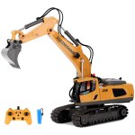 Jouet pelleteuse tlcommande electrique, 11 canaux, 1 / 20 ghz, echelle 2. 4, vhicules de construction, ...