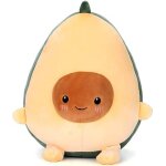 Jouet en peluche d'avocat (25 cm) oreiller d'avocat mignon coussin de jouet de poup�e en peluche en forme ...