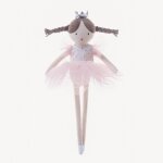 Jouet en peluche de ballet rose pour fille soft life avec jupe de princesse mignonne cadeau d'anniversaire ...